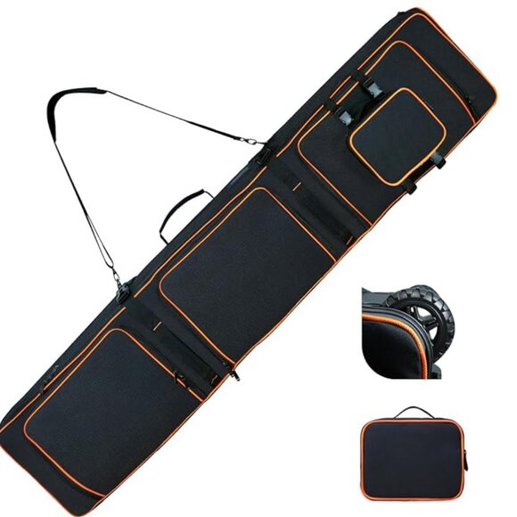 Rolling Ski Bag with Wheels - Extendable 165-177CM